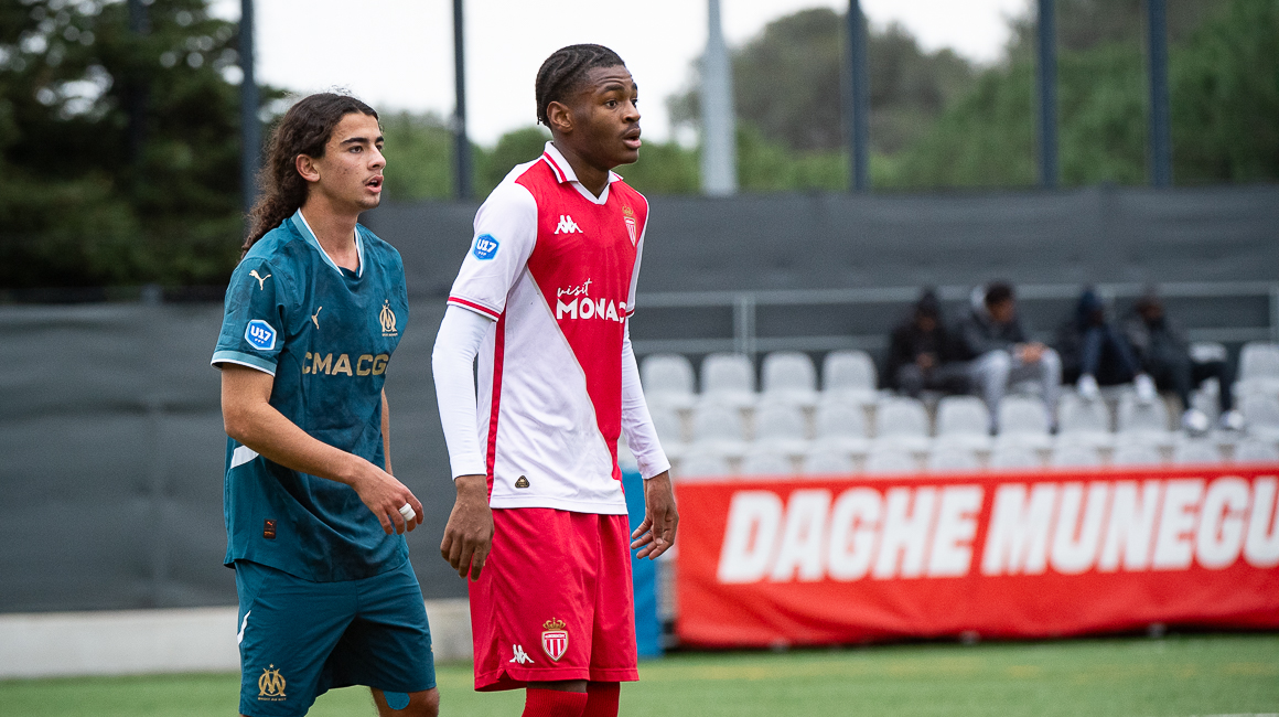 L'avant-centre, David Balliana, très concentré face à l'OM (U17).