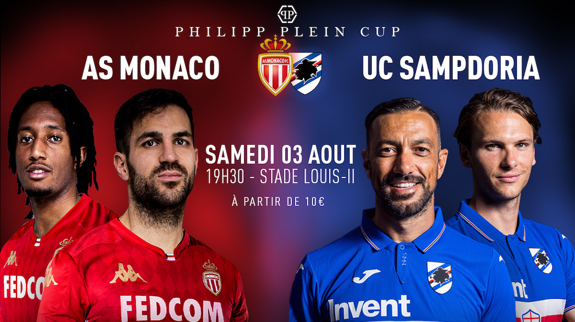 Monaco enfrentará a la Sampdoria en la 1ª edición de la Copa Philipp Plein
