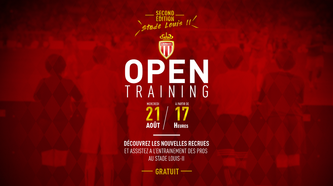 Open Training at Louis-II Stadium Wednesday