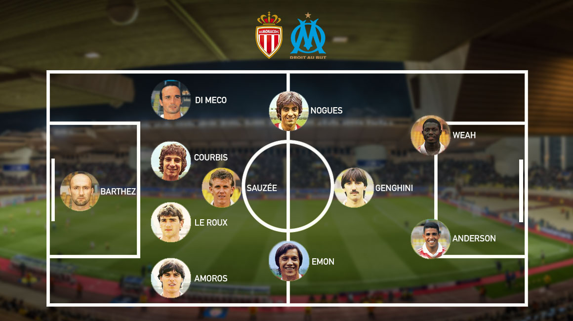 Un XI histórico con jugadores del AS Monaco y OM