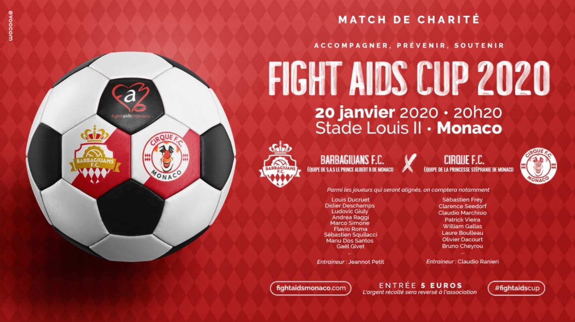 Rendez-vous ce soir au Stade Louis-II pour la Fight Aids Cup