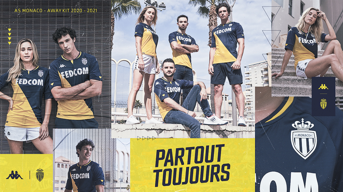 Mal humor Restaurar Platillo AS Monaco y Kappa presentan la camiseta visitante de la temporada 2020-2021  2020-2021