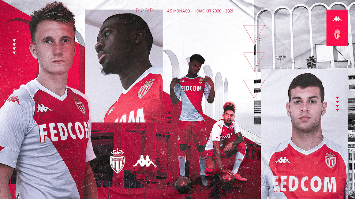 El AS Monaco y Kappa presentan la camiseta titular 2020-21