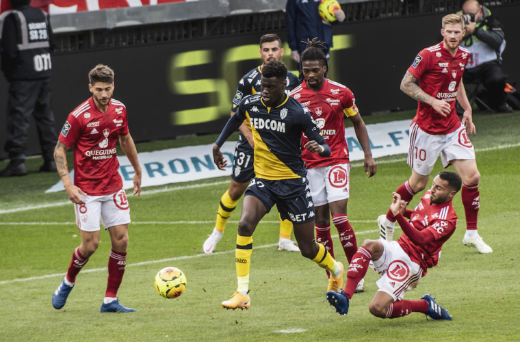 Monaco's brave young side narrowly lose to Brest