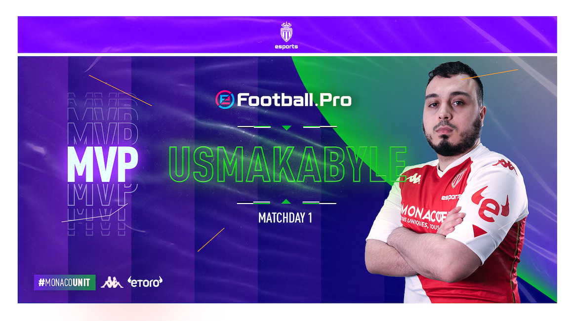 Usmakabyle élu MVP du MatchDay 1 de l'eFootball.Pro