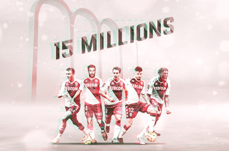 L’AS Monaco passe les 15 millions de fans sur les réseaux