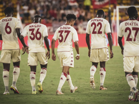 Le groupe de l'AS Monaco pour le voyage à Lorient