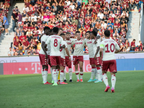 Le groupe de l'AS Monaco pour la réception de Nantes