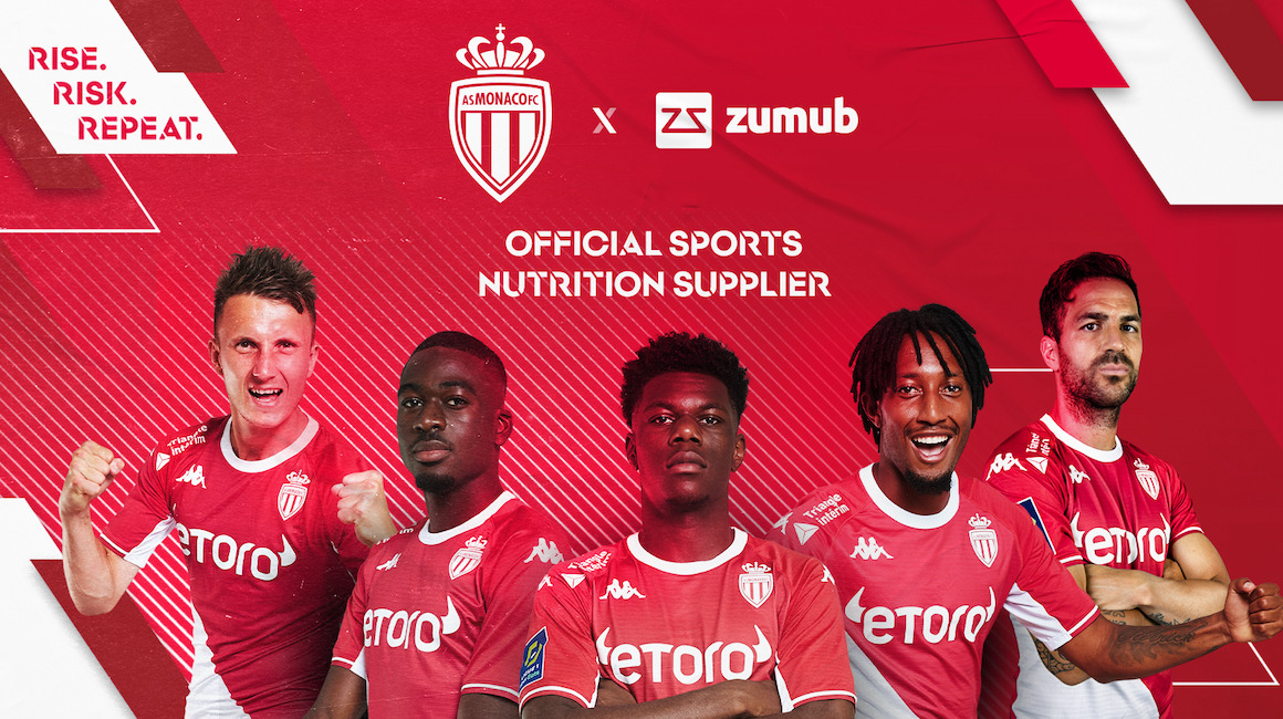 Zumub is AS Monaco's new Official Sports Nutrition Supplier