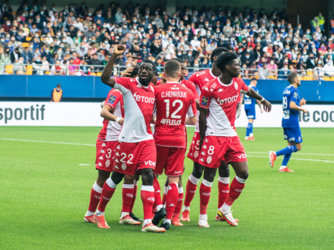 Le groupe de l'AS Monaco pour le choc face à Marseille