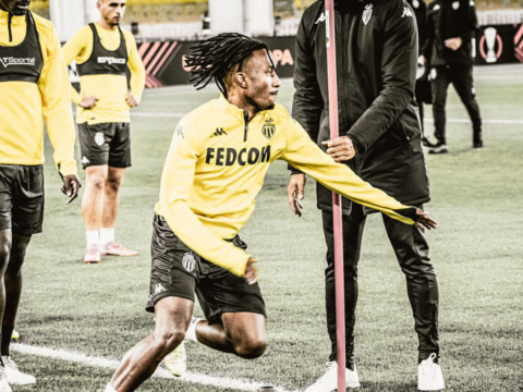 Тренировка «красно-белых» на стадионе «Луи II»