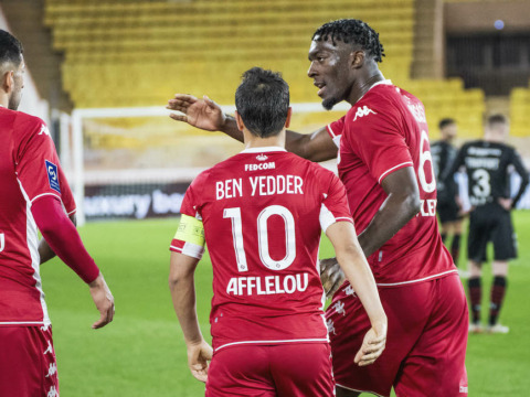 Le groupe de l'AS Monaco pour le choc face à Lyon