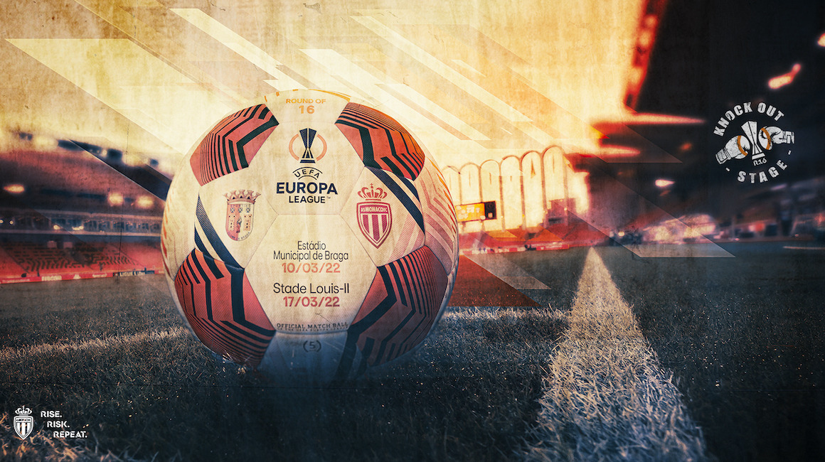El AS Monaco jugará los 8vos de la Europa League contra Sporting Braga