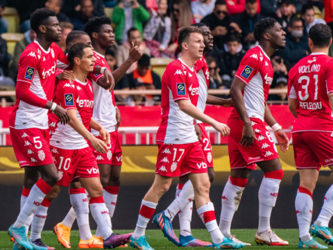 Le groupe de l'AS Monaco pour le derby contre Nice