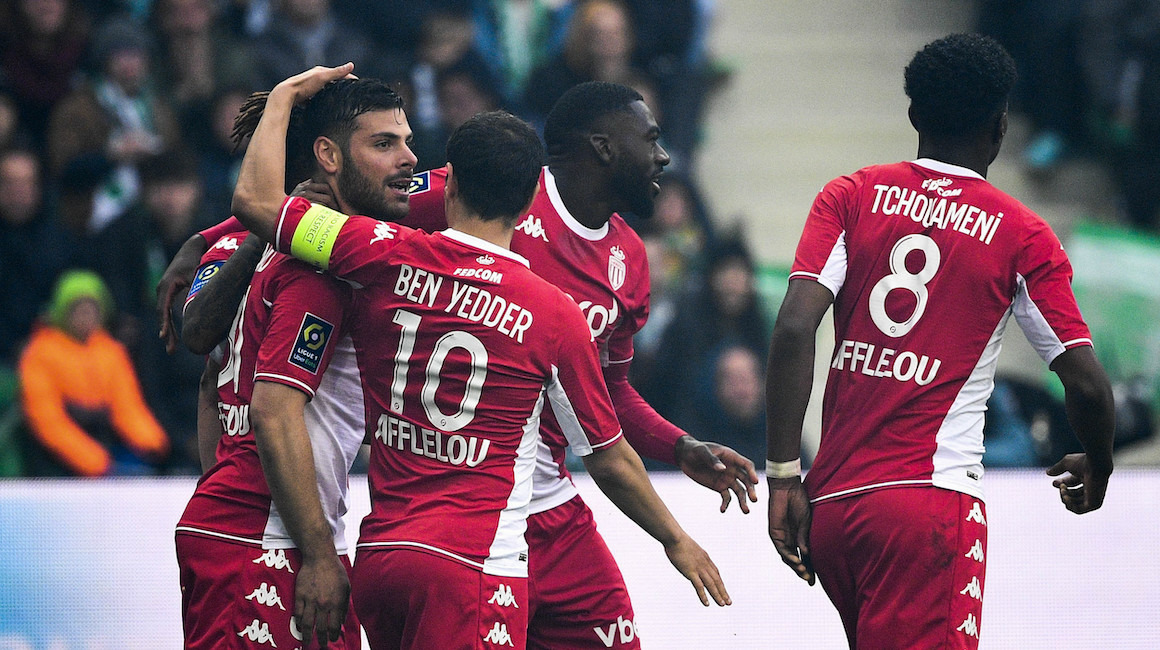 AS Monaco chega à sexta vitória consecutiva contra o Saint-Étienne