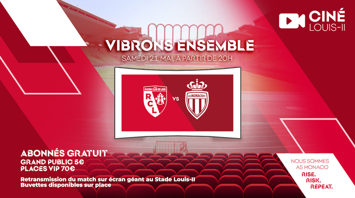Ciné-Louis-II : Vivez le match contre Lens au Stade Louis-II !