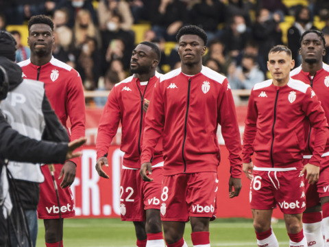 Le groupe de l’AS Monaco face à Brest