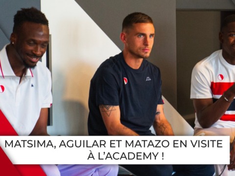 La visite de Ruben Aguilar, Eliot Matazo et Chrislain Matsima à l'Academy
