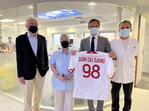 L’AS Monaco engagé pour le don du sang
