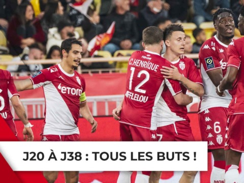Tous les buts monégasques de la phase retour