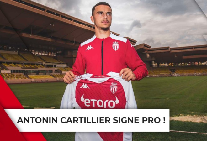 Antonin Cartillier signe son premier contrat professionnel