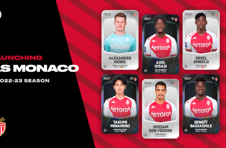 Sorare launches its AS Monaco cards for 2022-2023