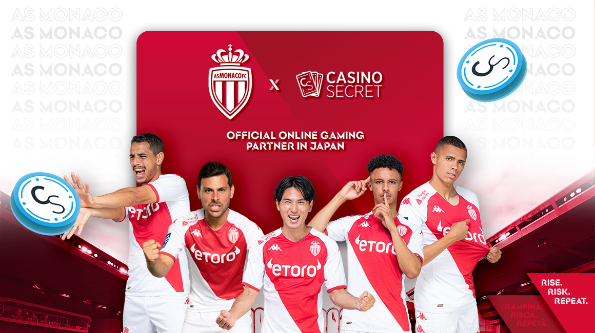 Casino Secret new Official Online Gaming Partner of AS Monaco in Japan