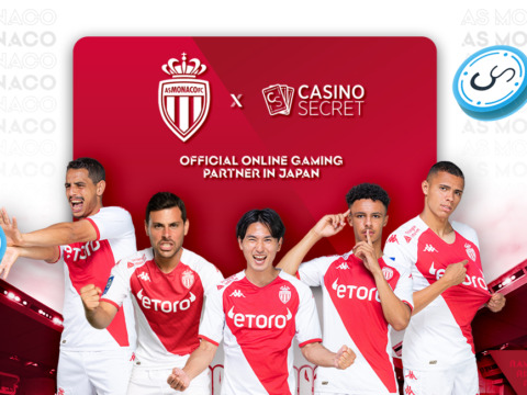 Casino Secret new Official Online Gaming Partner of AS Monaco in Japan