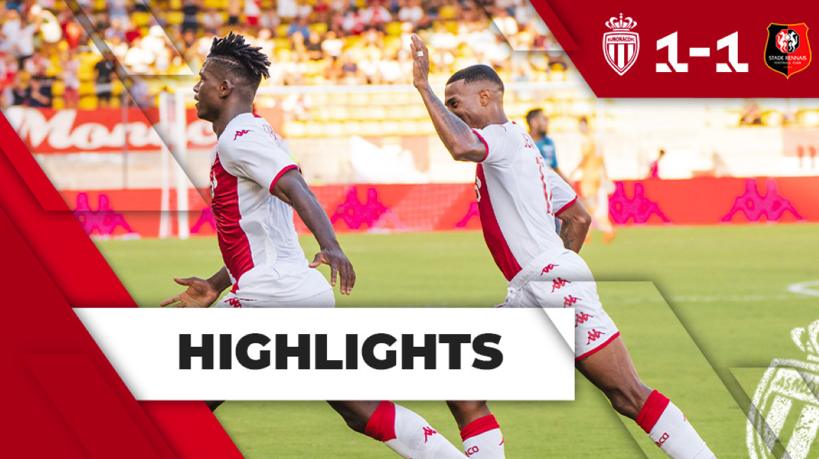 Highlights Ligue 1 – J2 : AS Monaco 1-1 Stade Rennais