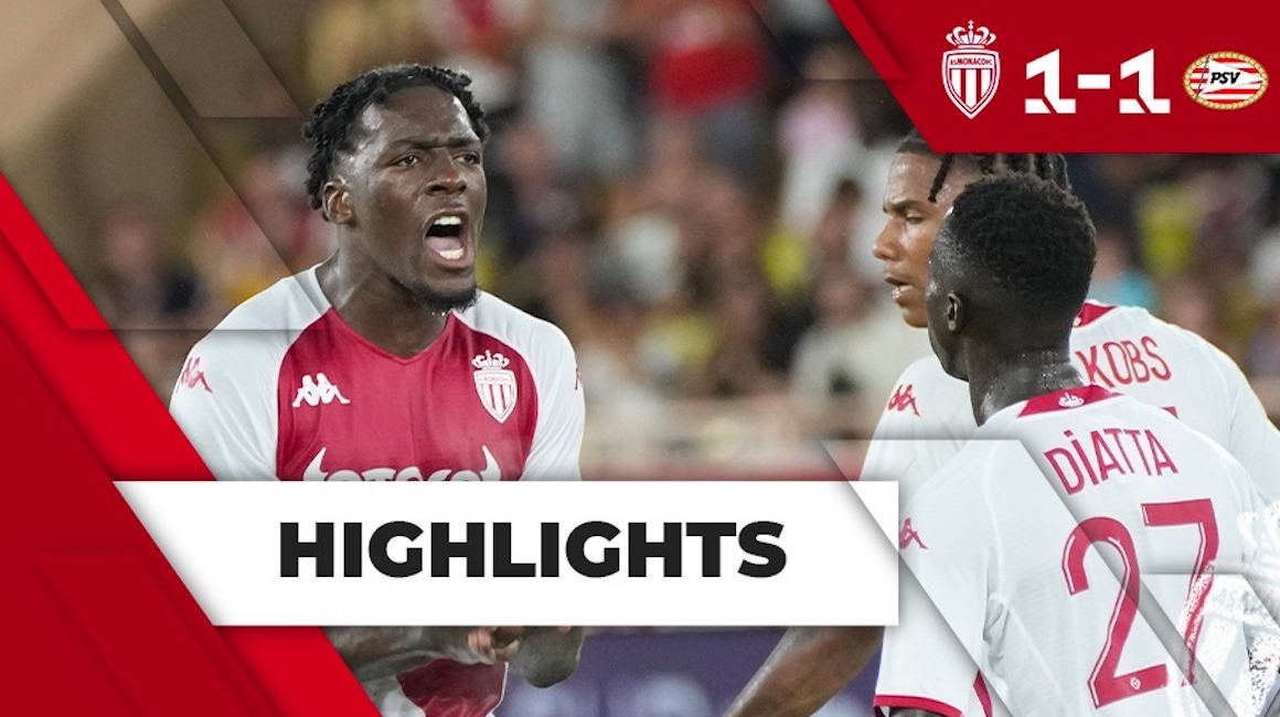 Highlights &#8211; TP3 aller : AS Monaco 1-1 PSV Eindhoven