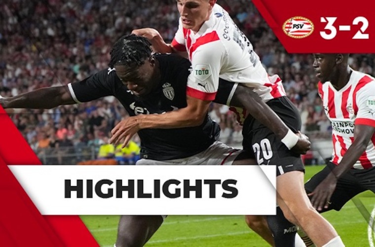 Melhores Momentos: PSV Eindhoven 3-2 AS Monaco