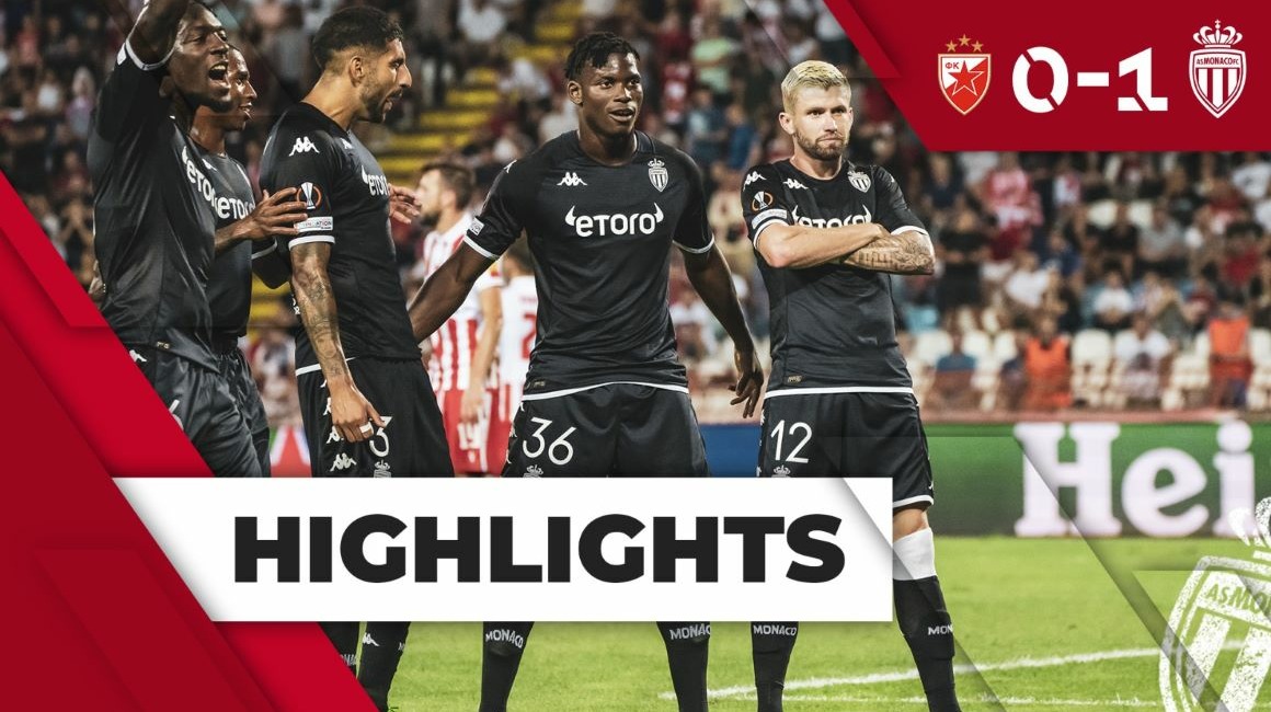 Melhores Momentos Liga Europa: Estrela Vermelha 0-1 AS Monaco