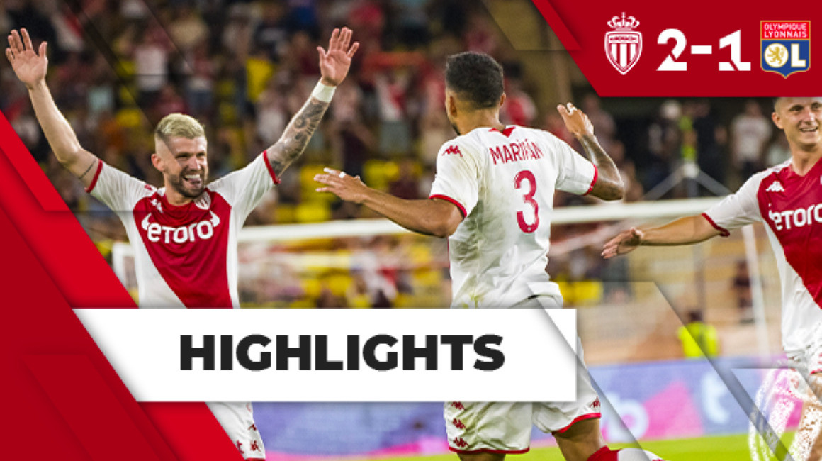 Highlights Ligue 1 – J7 : AS Monaco 2-1 Olympique Lyonnais