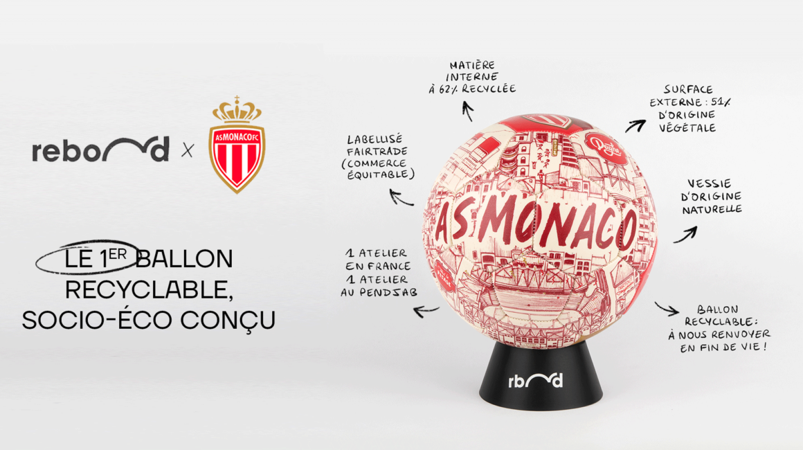 L’AS Monaco s'associe à Rebond et lance un ballon éco-conçu et recyclable