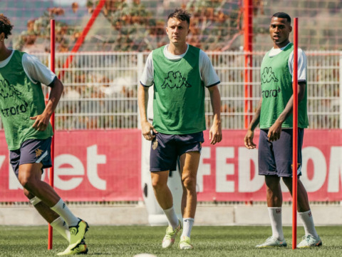 Тренировка «красно-белых» перед игрой с «Црвеной Звездой»