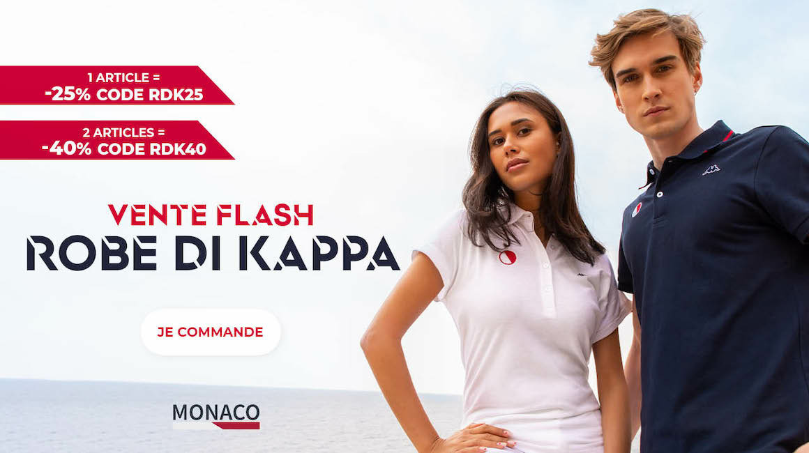 Ne manque pas la vente flash AS Monaco x Robe Di Kappa !