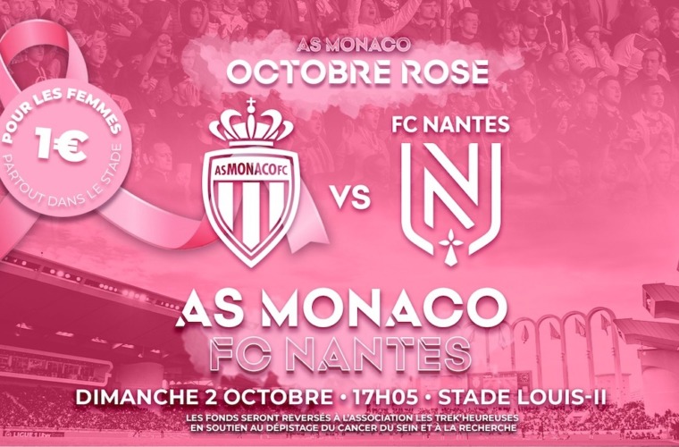 Réserve tes places pour AS Monaco - Nantes, billets à 1€ pour les femmes