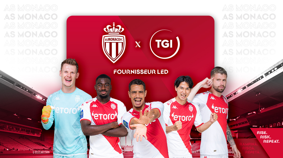 TGI Sport new Official LED supplier of AS Monaco