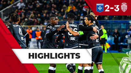 Highlights Ligue 1 – Matchday 16: AJ Auxerre 2-3 AS Monaco