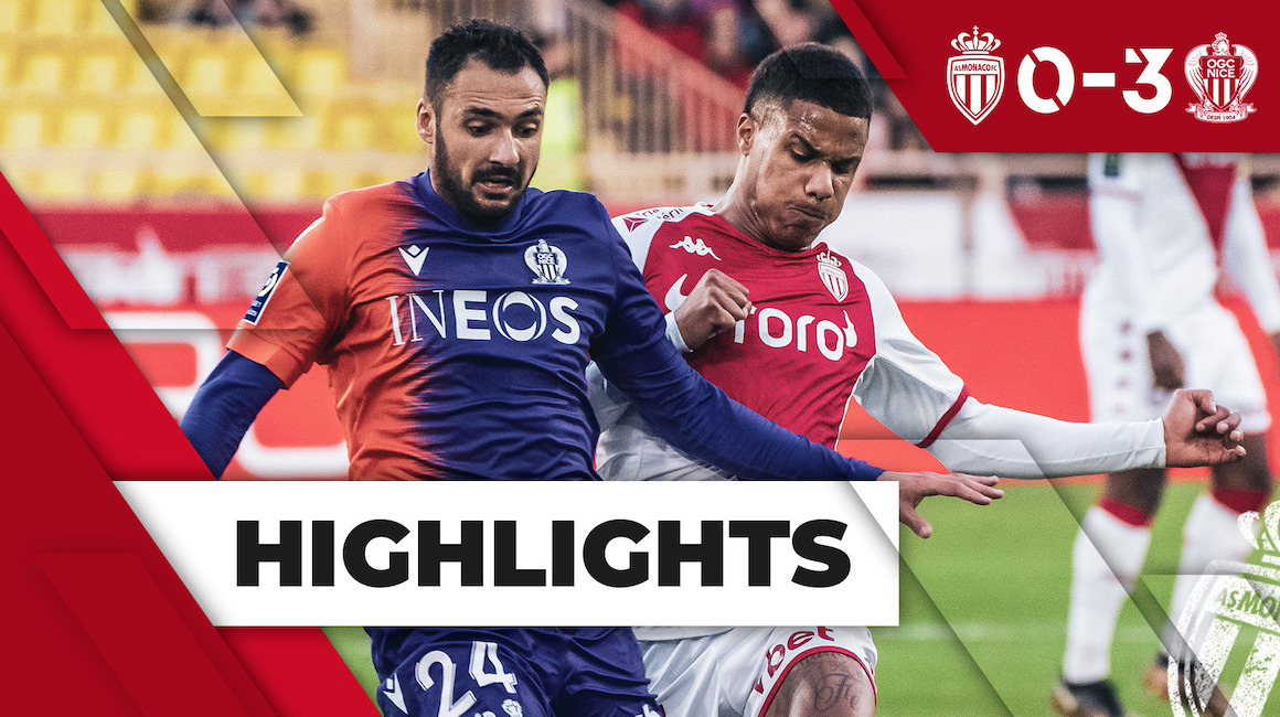 Highlights Ligue 1 &#8211; J25 : AS Monaco 0-3 OGC Nice