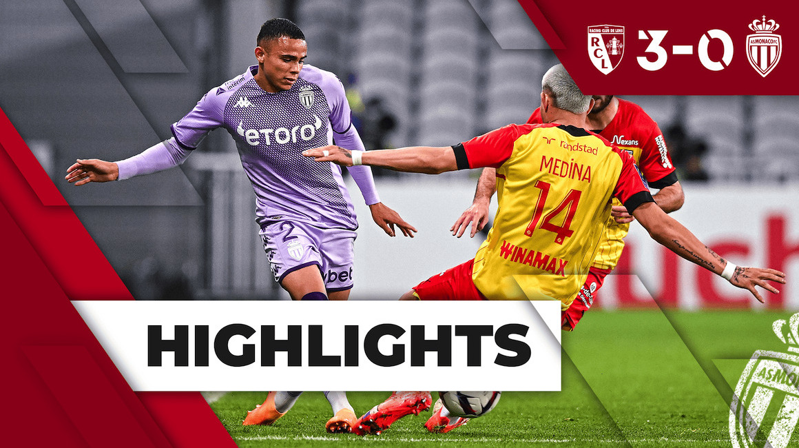 Melhores Momentos Ligue 1: RC Lens 3-0 AS Monaco
