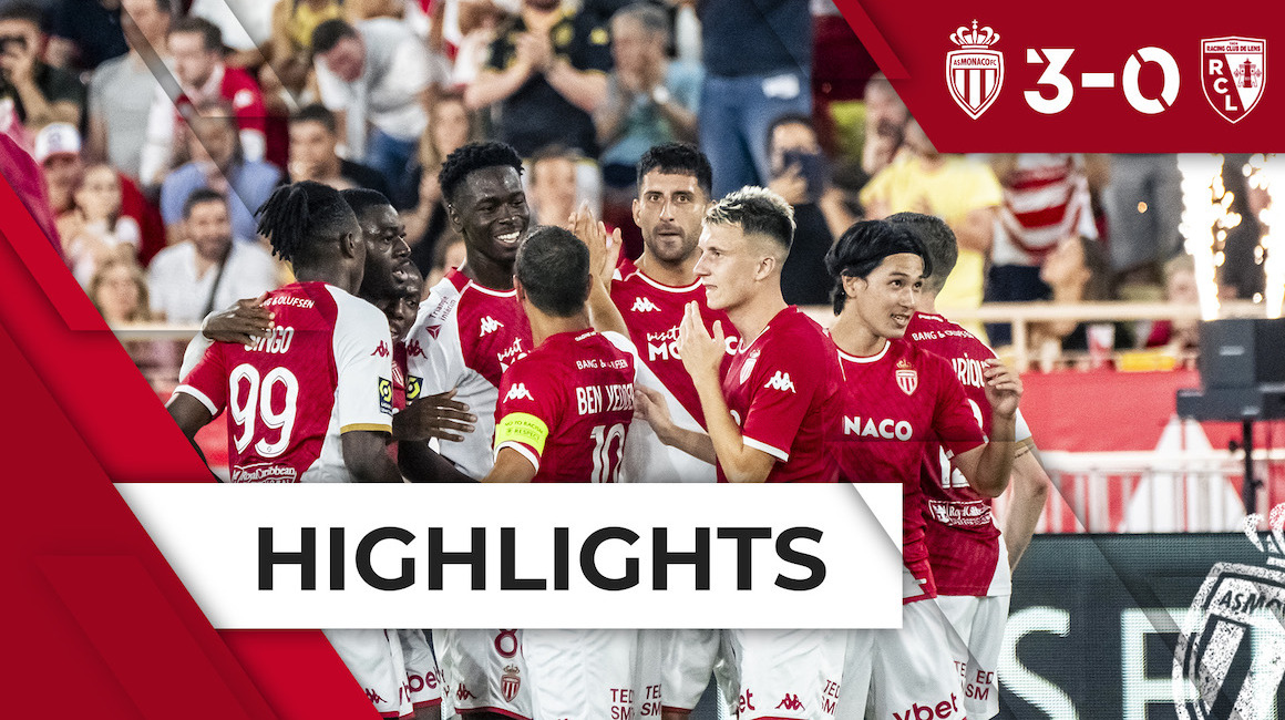 Highlights Ligue 1 &#8211; 4e journée : AS Monaco 3-0 RC Lens