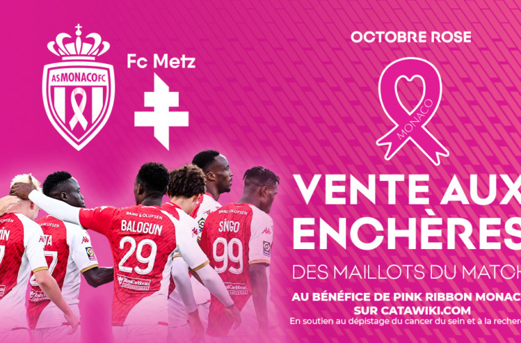 Octobre Rose : la vente aux enchères des maillots du match contre Metz se conclut ce soir !