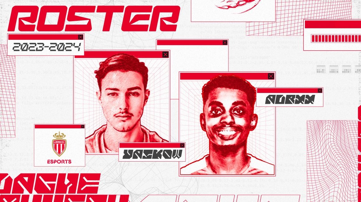 Découvre le roster de l’AS Monaco Esports sur EA Sports FC 24