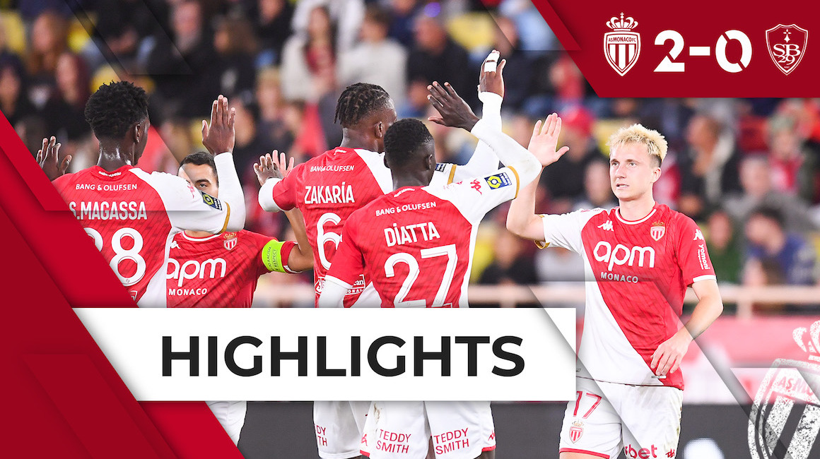 Highlights Ligue 1 &#8211; 11e journée : AS Monaco 2-0 Stade Brestois 29