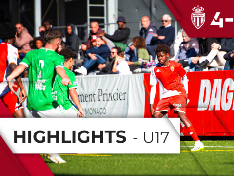 Highlights U17 – 11e journée : AS Monaco 4-4 AS Saint-Etienne