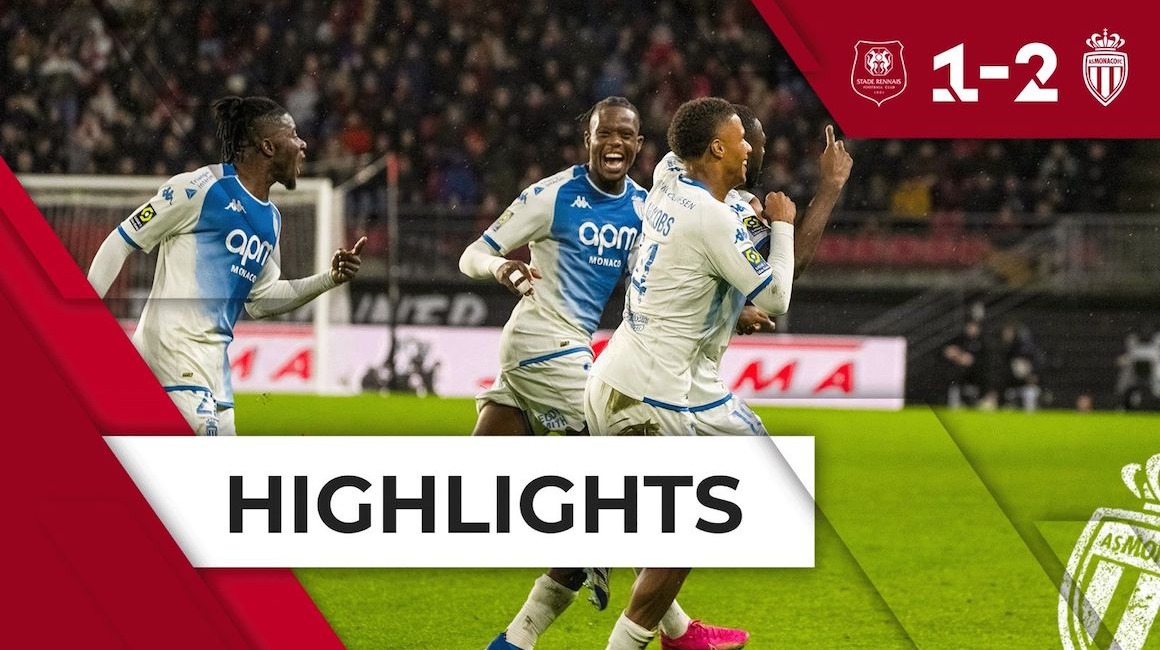 Highlights Ligue 1 &#8211; 15e journée : Stade Rennais 1-2 AS Monaco