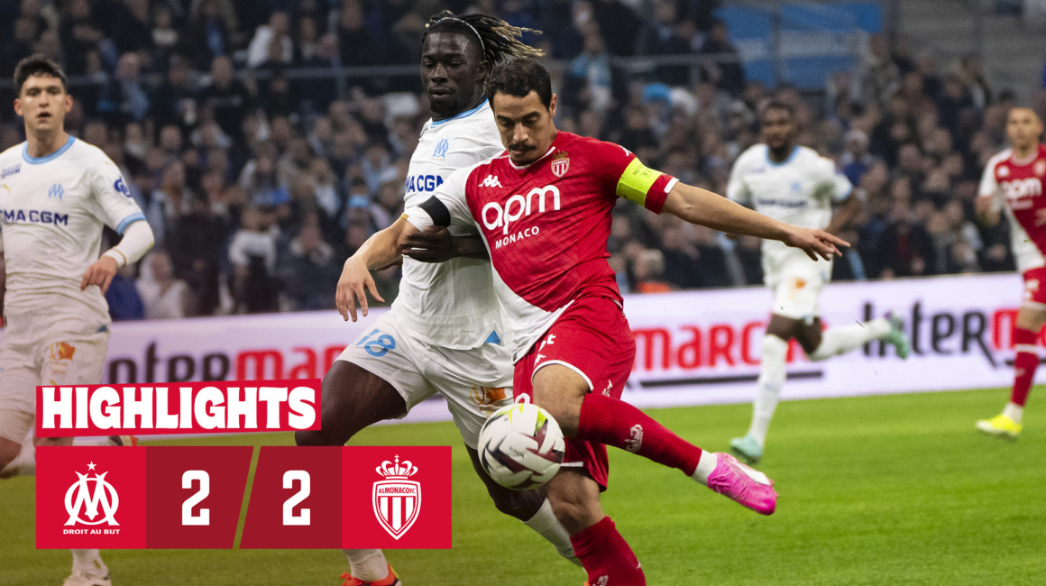 Highlights Ligue 1 – 19e journée : Olympique de Marseille 2-2 AS Monaco
