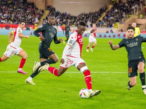 In a lively match, AS Monaco battle for a draw against PSG