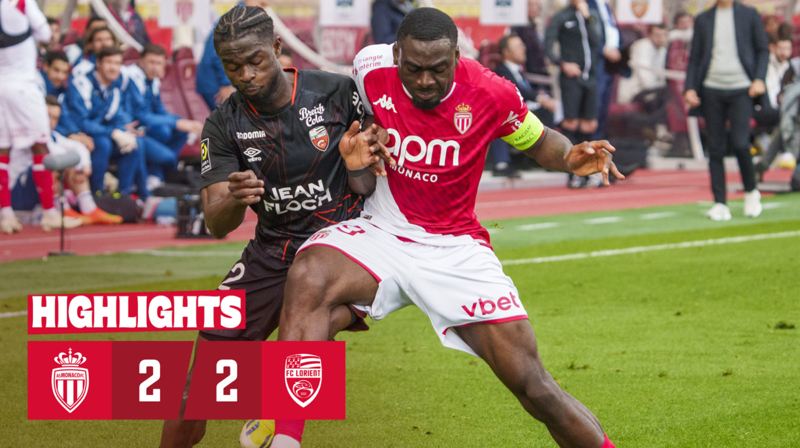 Highlights Ligue 1 – Matchday 26: AS Monaco 2-2 FC Lorient